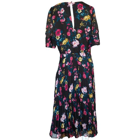 Ali & Jay Floral Angels Flight Pleated Surplice Dress X-Large - Picture 2 of 6